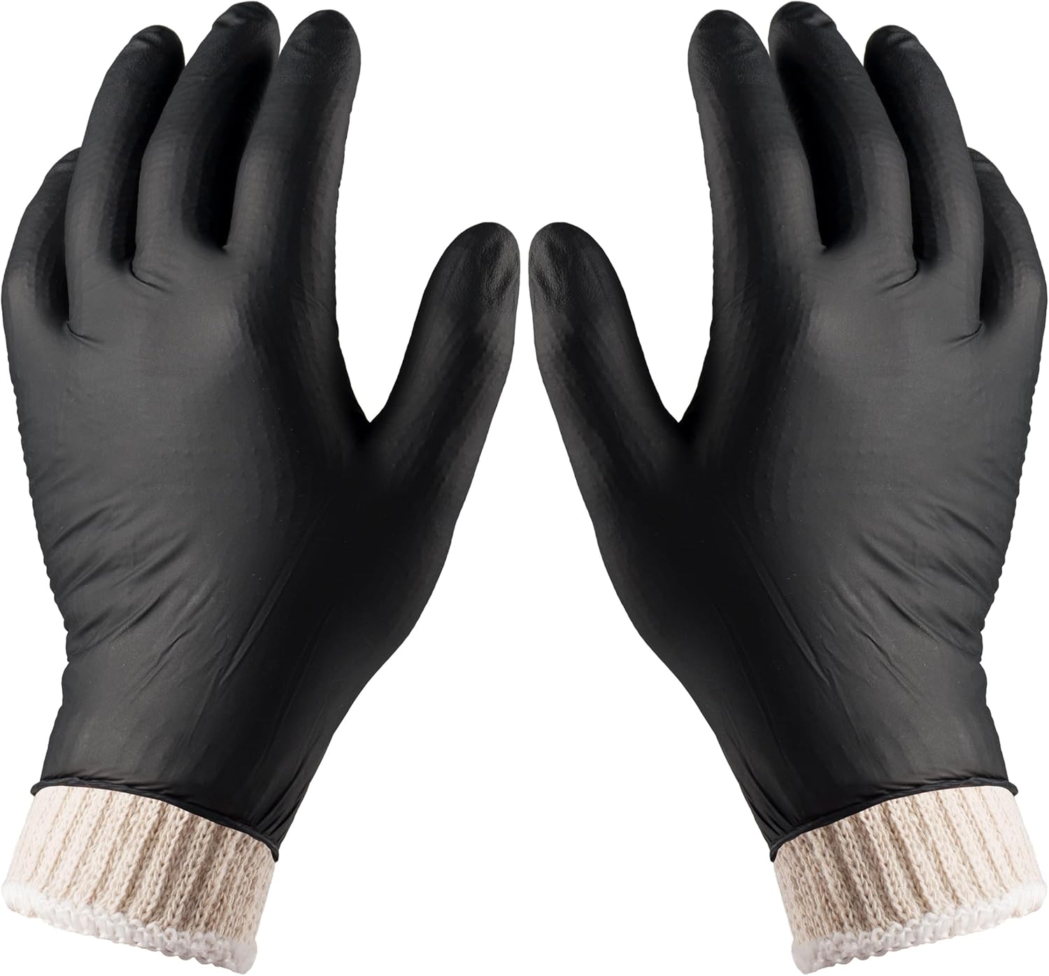 BBQ Gloves 4 Cotton Glove Liners and 100 Disposable Gloves Washable Cotton Liners Powder Latex Free Nitrile Gloves - Image 9