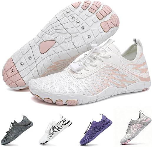 Hike Barefoot Shoes for Women Men Breathable & Non-Slip Athletic Footwear Wide Toe Water Shoes,Designed for Walking,Running&Swimming